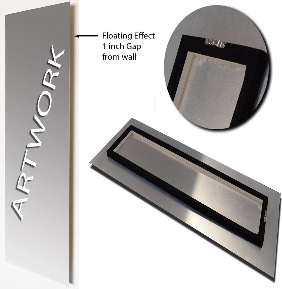 "Multi-Color Abstract Acrylic Paint Mix" Metal Wall Art, 3 Panels, 36"x28"