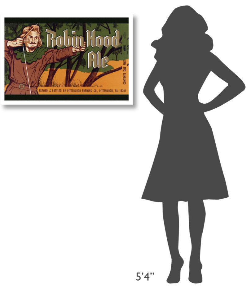 "Robin Hood Ale" Digital Paper Print by Vintage Booze Labels, 32"x22"