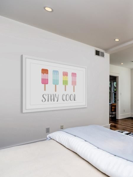 "Stay Cool" Framed Painting Print, 36"x24"