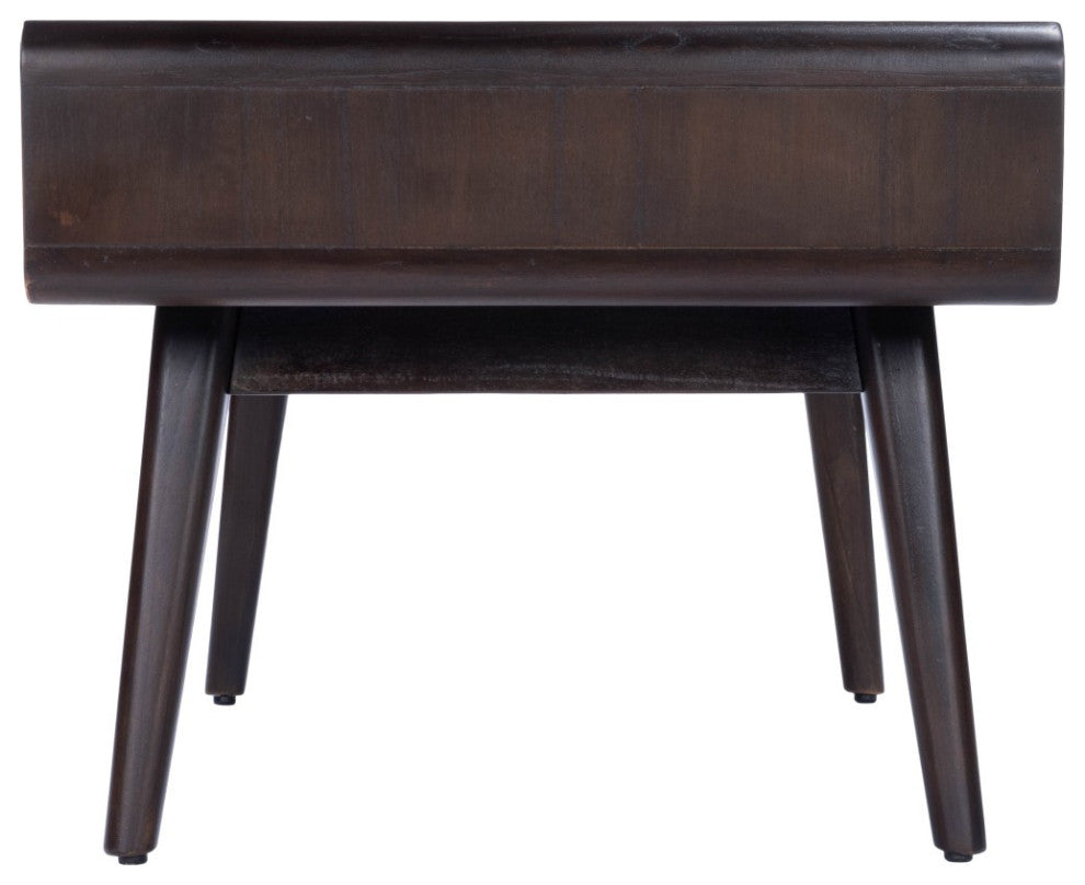 Dark Brown Storage Coffee Table