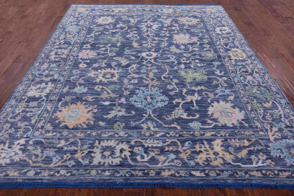 8' 1" X 9' 6" Turkish Oushak Handmade Wool Rug - Q13296