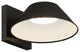 Solano Outdoor LED Wall Mount, Square Backplate, Tapered Shade