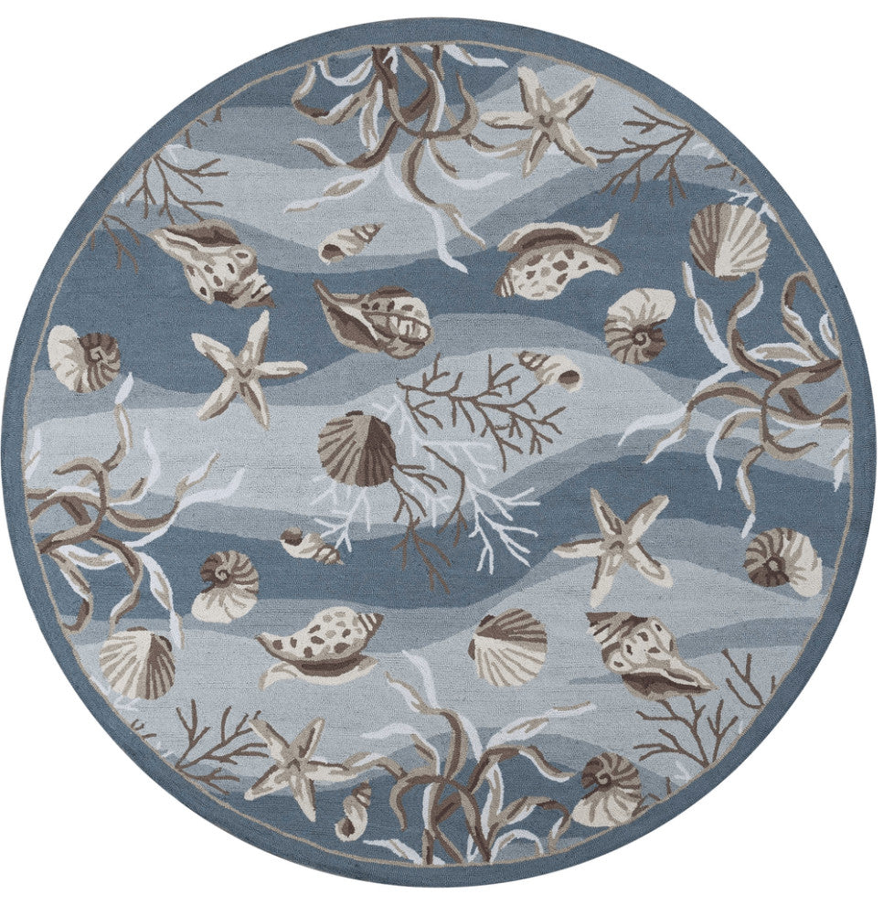 90 X 114 Seafoam Polyester Rug