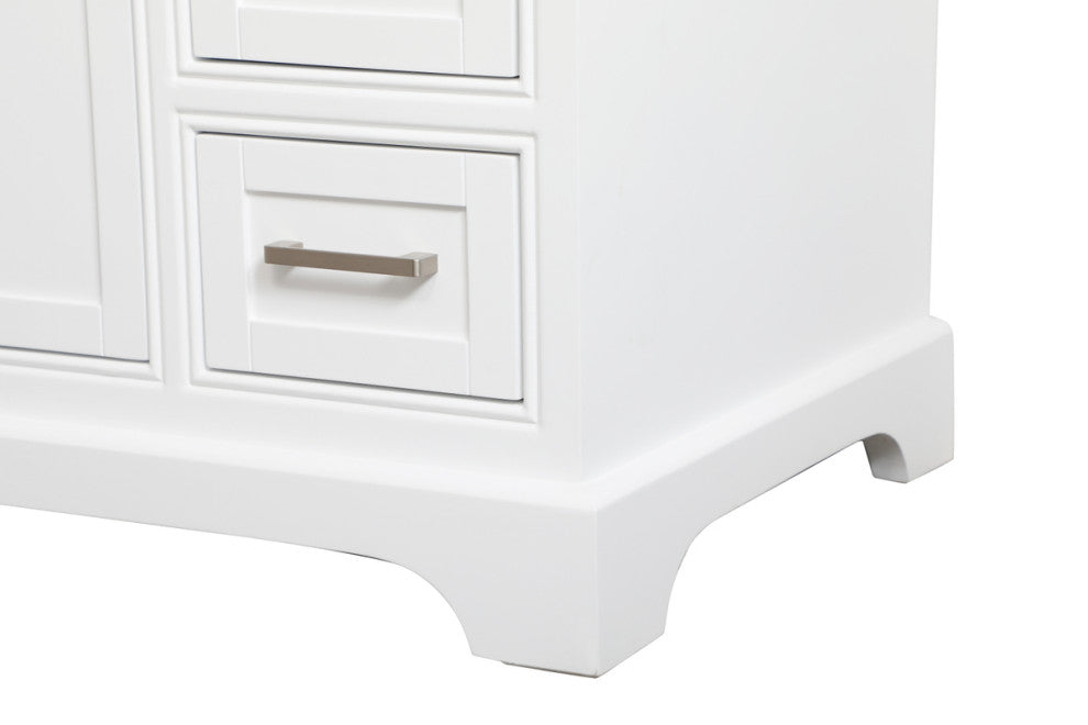 Amber Single Bathroom Vanity, Blue, White, 32"