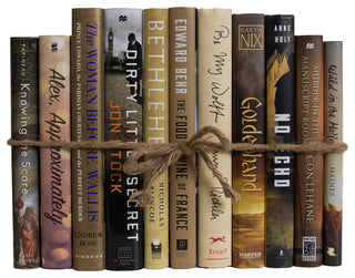 Decorative Books - Boardwalk Dust Jacket Book Bundle - 1 foot of Brown Books