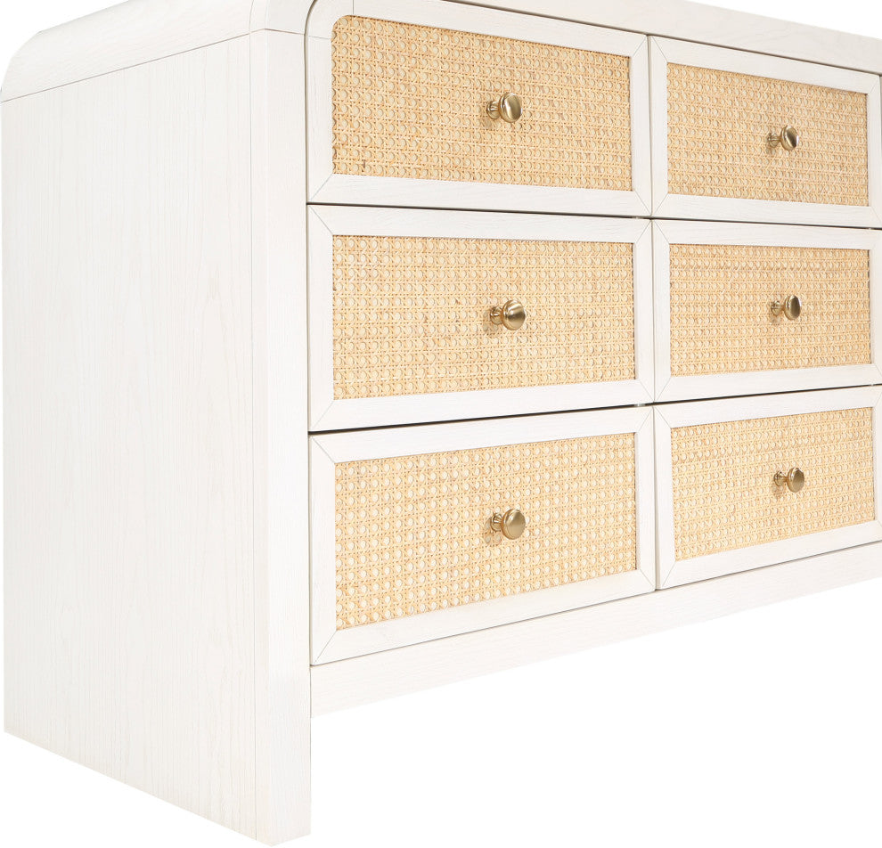 Siena Bedroom Furniture, White, Dresser