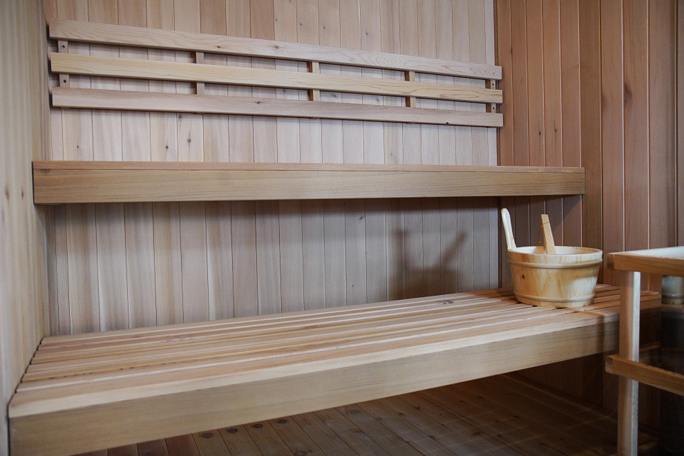 Charleston 4-Person Indoor Traditional Sauna with 6 kW Harvia Heater