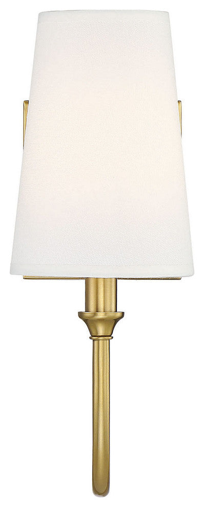 Cameron 1-Light Sconce, Warm Brass