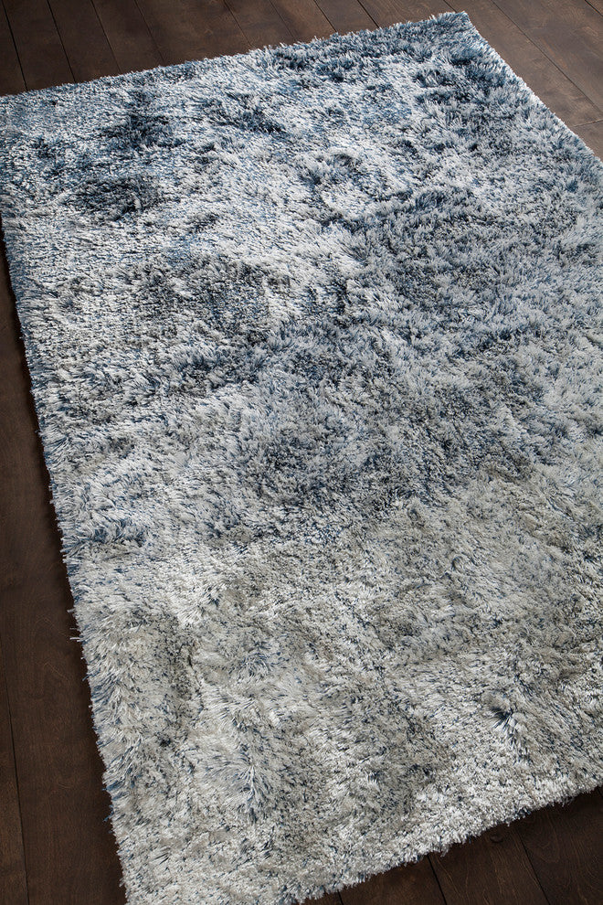 Atlantis Ombre Contemporary Area Rug, Blue, 7'9"x10'6"