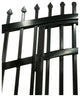 Aleko VIENNA Style 16' Steel Dual Swinging Driveway Gate With Pedestrian Gate
