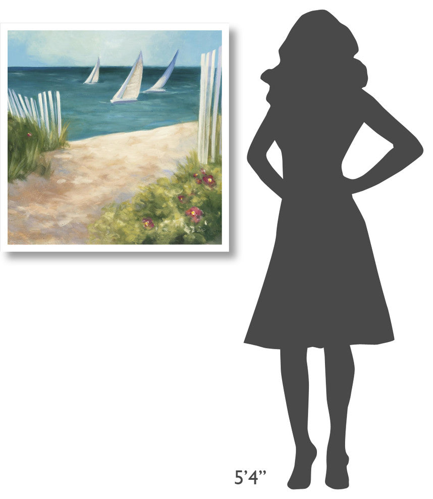 "Regatta II Square" Digital Paper Print by Julia Purinton, 32"x32"