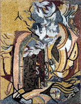 Mosaic Mural Decor, Abstract Design, 40"x60"