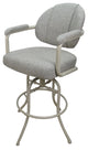 Swivel Tilt Metal Counter 26" 30" Bar Stool M-70, Portwood Ash - Beige, 30"