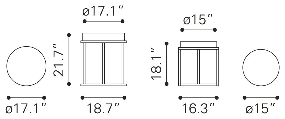 Tank Nesting Tables