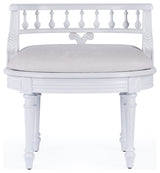 Butler Hathaway Vanity Seat, Cottage White