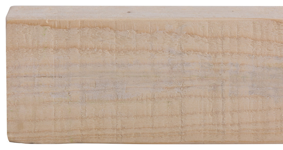 Solid Timber Floating Mantel Shelf, Unfinished, 72"