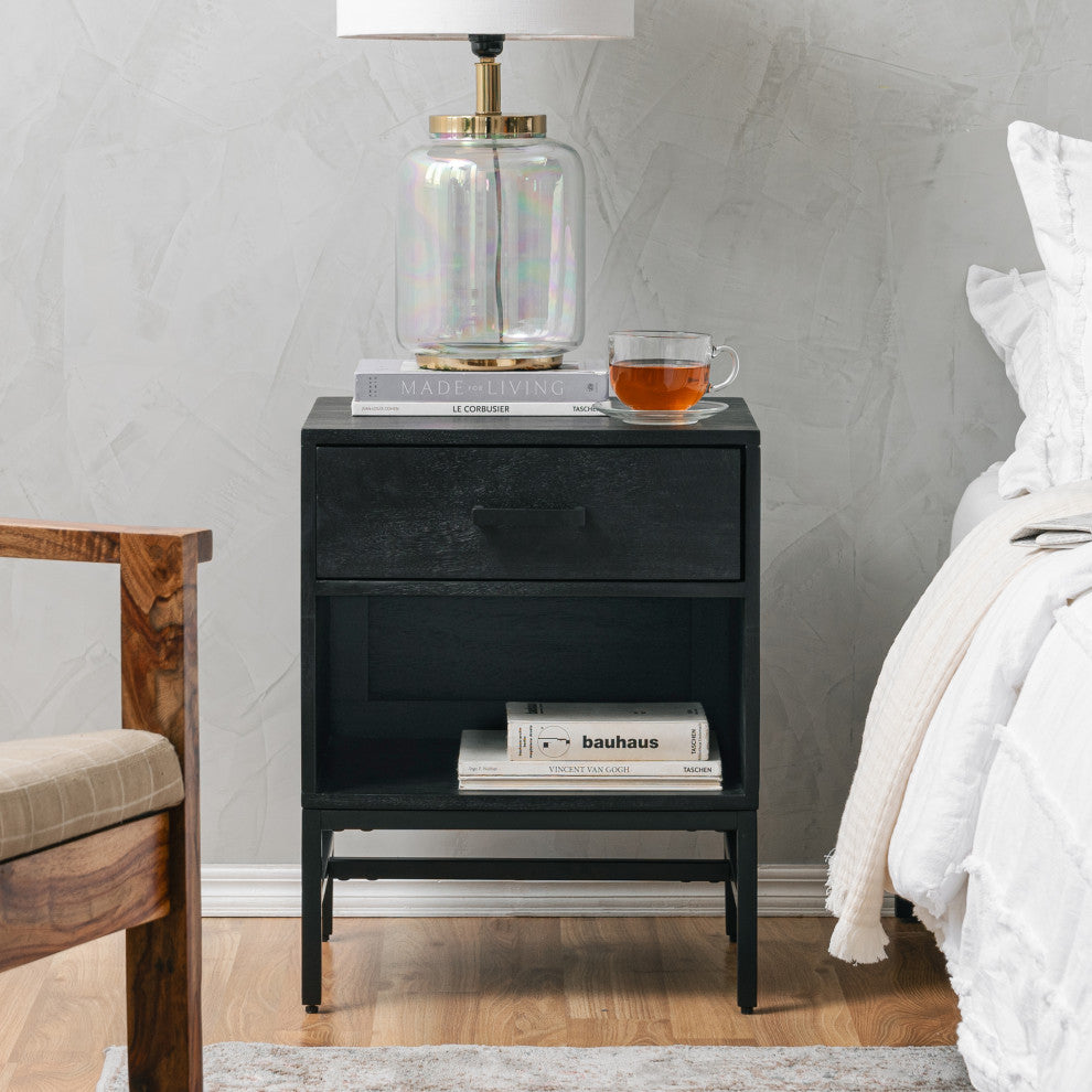 Etna Night Stand, Black