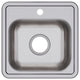 D115161 Dayton Stainless Steel 15" x 15" Drop-in Bar Sink, 1 Hole
