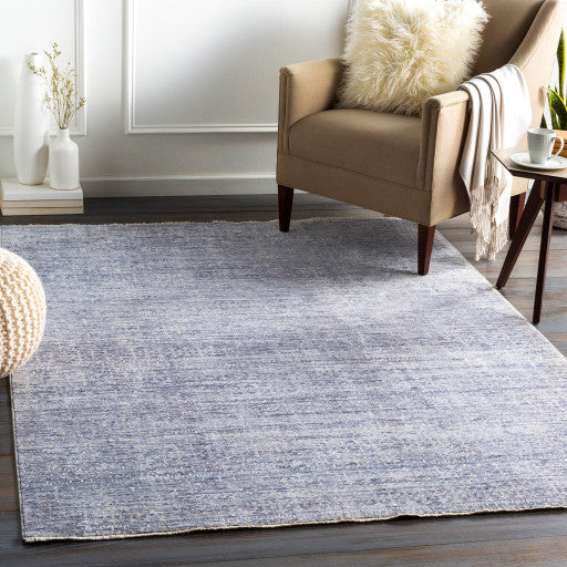 Surya Presidential PDT-2315 3'3"x10' Rug, Bright Blue/Pale Blue/Blue/Gray/Ivory
