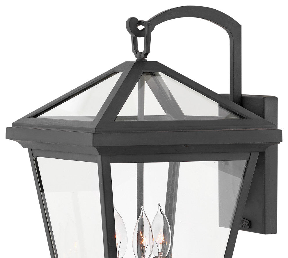 Hinkley Alford Place Lg 20.5" Outdoor LED Wall Mount Lantern, Museum Black