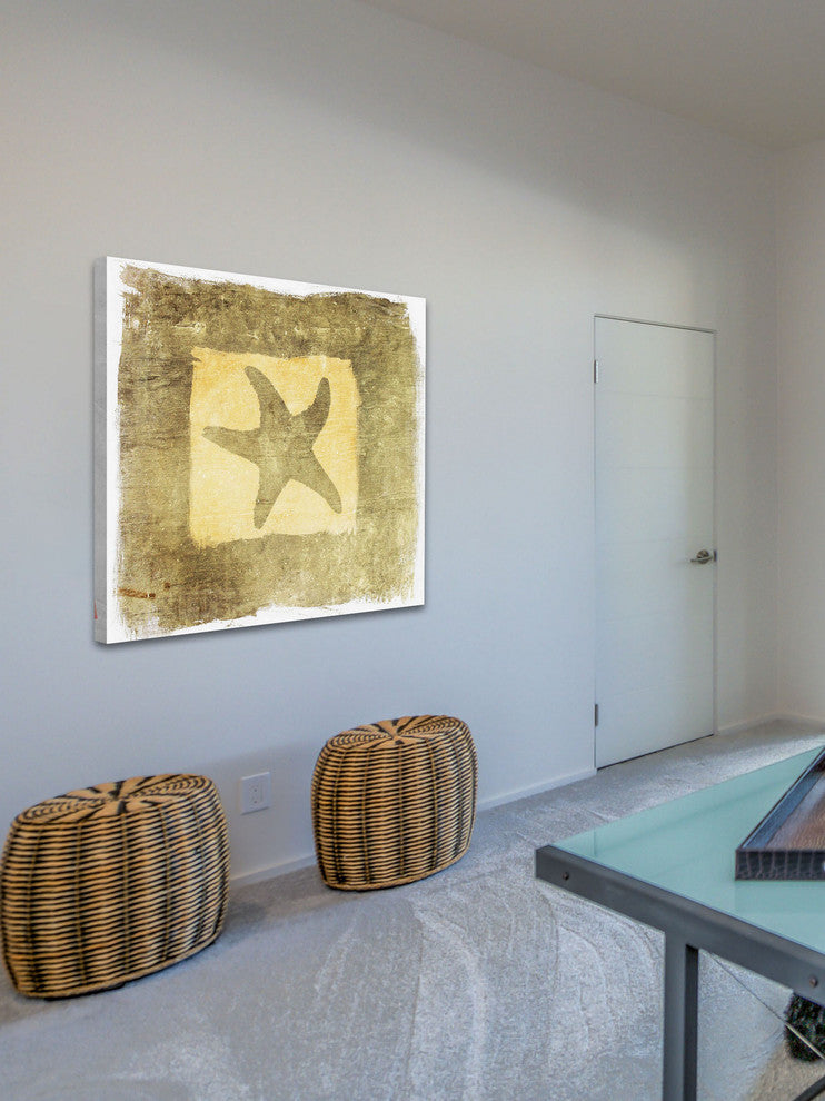"Star in a Square" Painting Print on Canvas by Irena Orlov