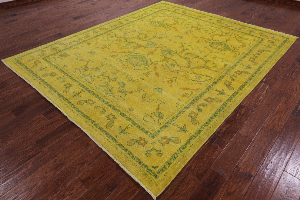 8' 2" X 9' 10" Full Pile Overdyed Handmade Rug - WR1968