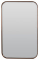Curve Decorative Mirror, Brushed Chrome, 30"x36"