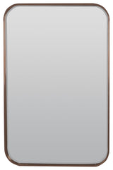 Curve Decorative Mirror, Brushed Chrome, 30"x36"
