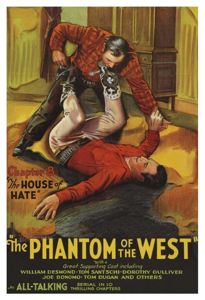 "Vintage Westerns: Phantom of the West -  House of hate" Print, 26"x38"
