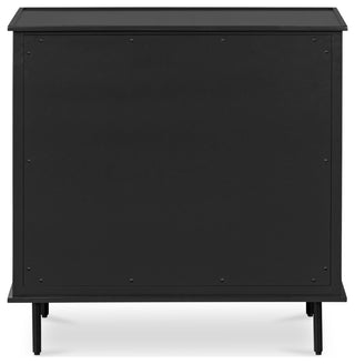 Reagan 3 Drawer Nightstand Black