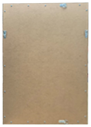 Rectangular Metal Frame Mirror, Brushed Gold