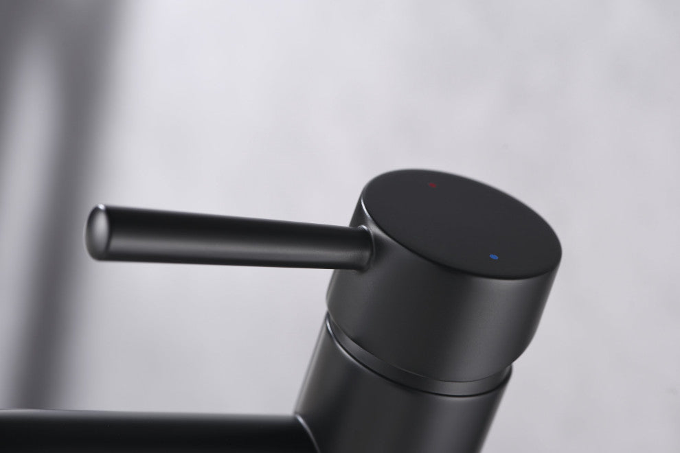 Ultra Faucets UF3660X Single Handle Bathroom Faucet, Matte Black