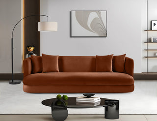 Alder Upholstered Chair, Cognac, Velvet, Sofa