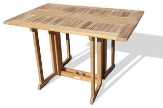 Grade A Teak 48x31 Rect Drop Leaf Table