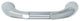 Utopia Alley Tempo Pull, Polished Chrome, 3.78", 1 Pack