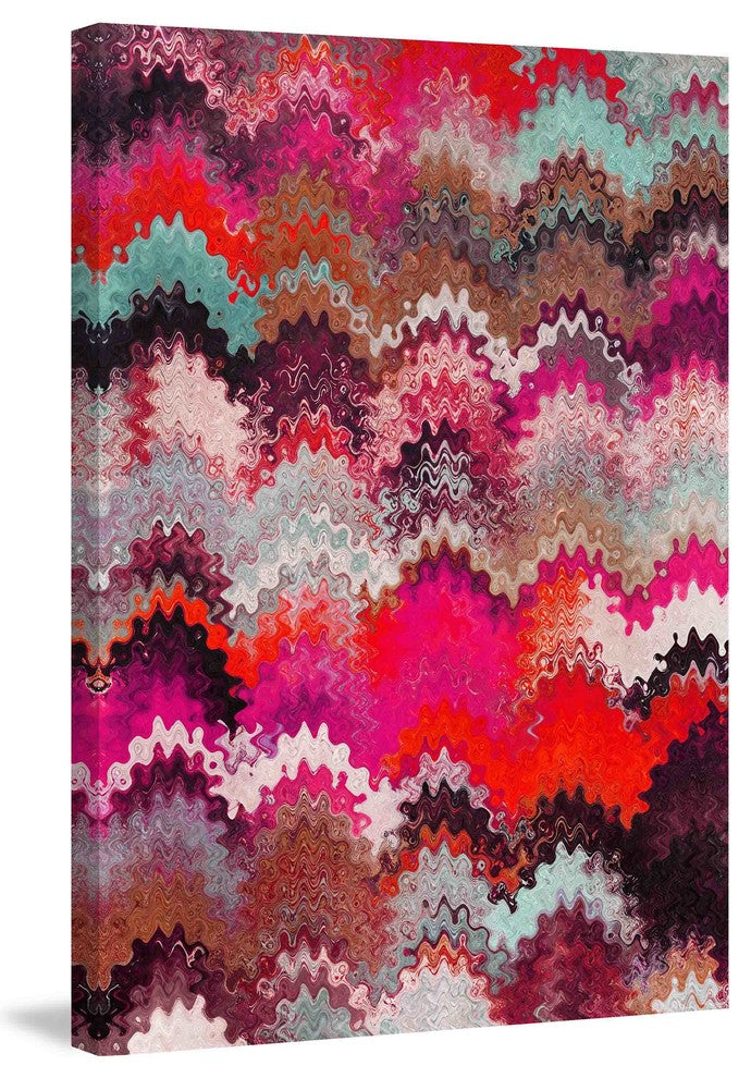 "Wavy Blends II v3" Painting Print on Canvas by Irena Orlov