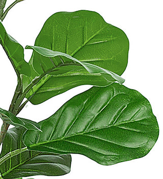 82.68'' Artificial Fiddle Leaf Fig Plant, Pot, Set of 2