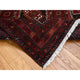 Chocolate Brown Vintage Persian Baluch Pure Wool Hand Knotted Rug 3'7" x 6'5"