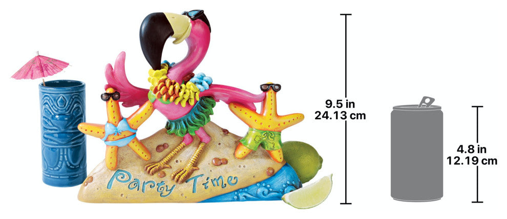 Party Time Flamingo Statue