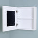 Compact Portrait Wall-Mount Picture Perfect Medicine Cabinets - 15-3/4"x13-3/4", Contemporary White