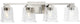 Gilmour Collection 4-Light Brushed Nickel Clear Bath Vanity Light