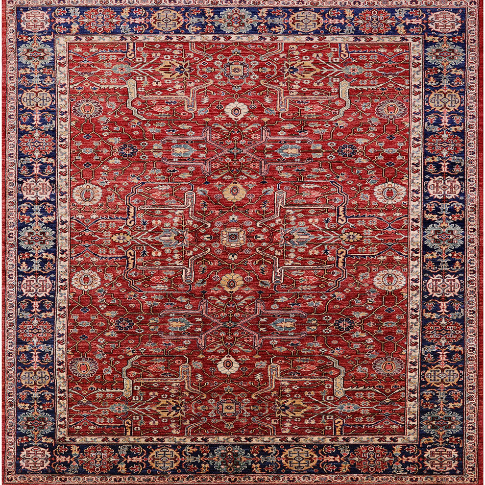 Ahgly Company Indoor Square Mid-Century Modern Area Rugs, 3' Square