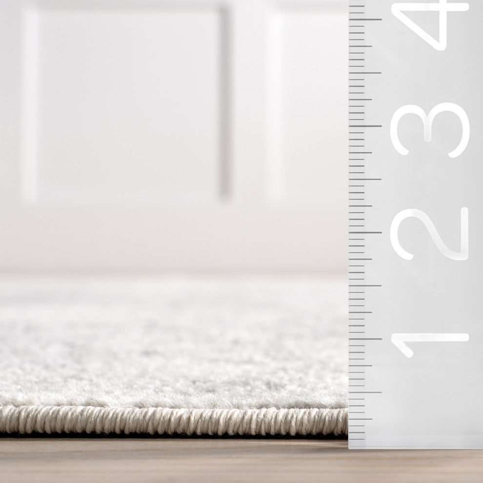 Nuloom Vintage Odell Traditional Transitional Area Rug, Ivory 8'x10'