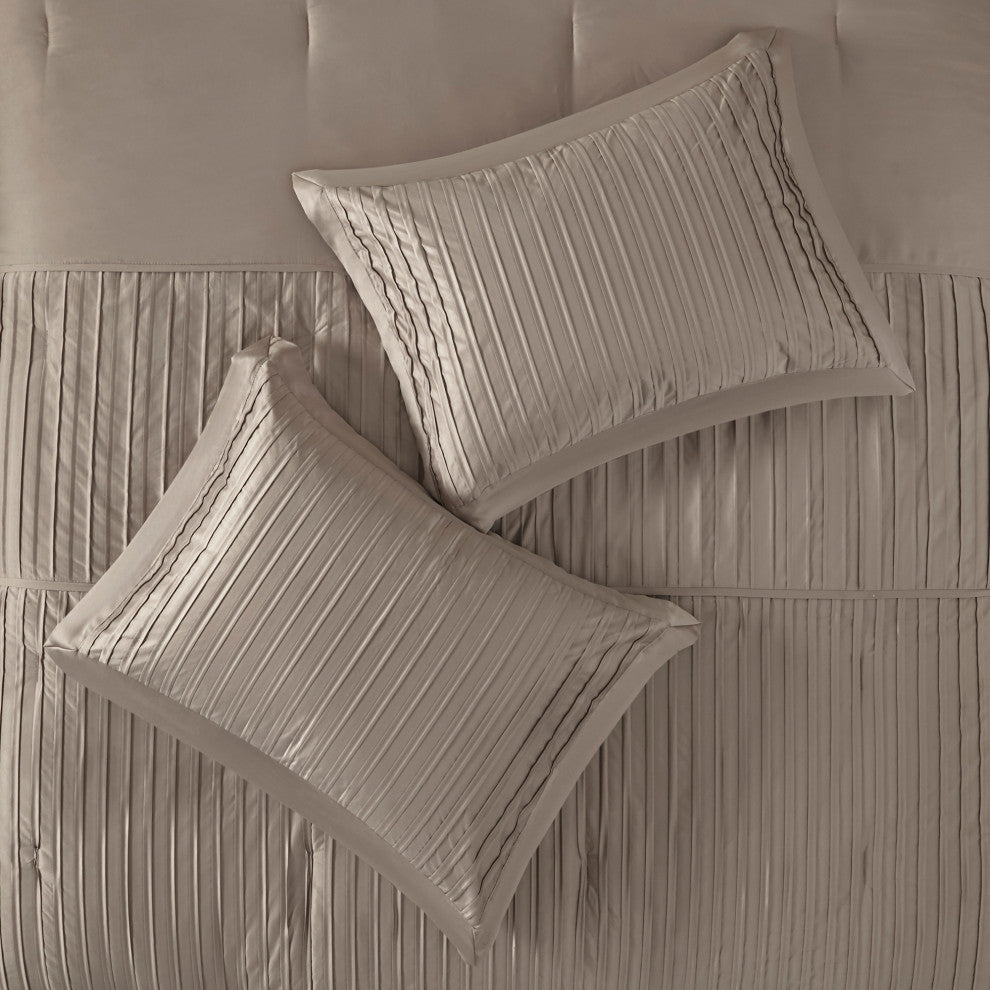 Madison Park Charmeuse 7-Piece Comforter Set, California King