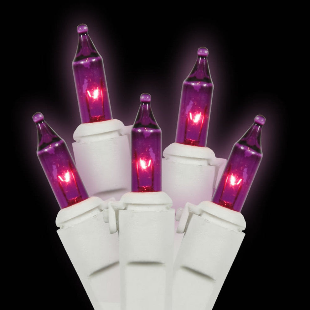Vickerman 16' 50-Light End Connecting Lock Strand, Purple