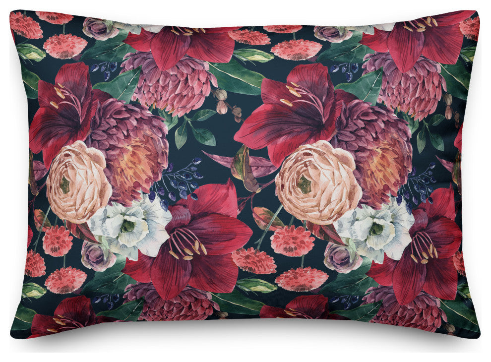 Jewel Bouquets 14x20 Indoor / Outdoor Pillow
