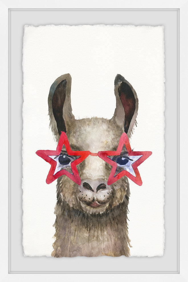"Star Glasses" Framed Painting Print, 16"x24"