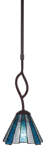 Mini Pendants, 7" Sea Ice Art Glass