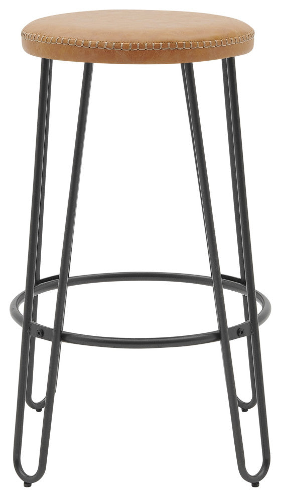 Joe PU Backless Stool, (Set of 2)