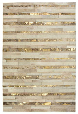 Cowhide Patchwork Rug, Kronos, Pyrite, 12' X 15'
